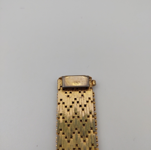 Vintage Gold Tone Mesh Bracelet - Branded Italy - Picture 3 of 7